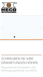 Mobile Screenshot of heco-schrauben.de